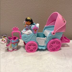 Fisher Price Little People Princess Mia Coach & Horse Carriage